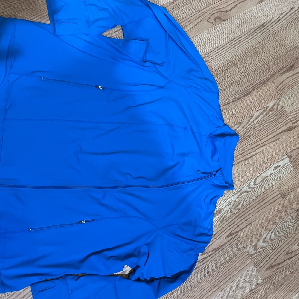 Livi Active Vibrant Blue  Assymmetrical Zip Jacket